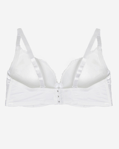 White bra with decorative lace - Underwear