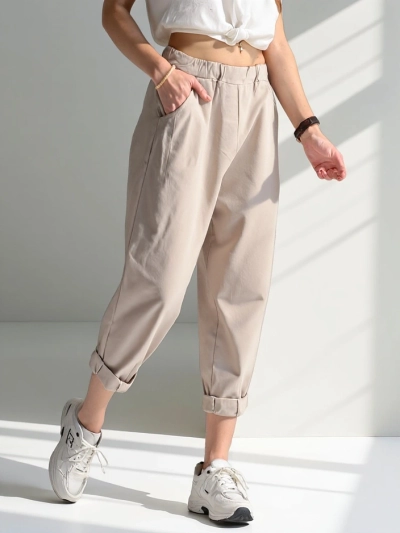 Royalfashion Sieviešu harem stila bikses, kas izgatavotas no viskozes