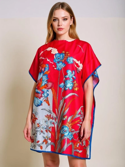 Платье-парео до колен Royalfashion Calista – многоцветная элегантность