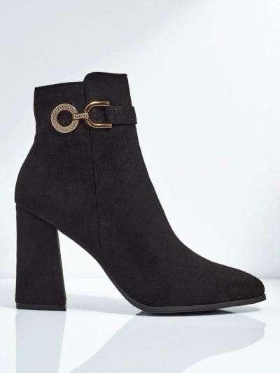 Women's Victi Eco-Suede Heeled Ankle Boots