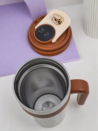 Royalfashion Thermal mug with spout and temperature sensor Coffee Mug