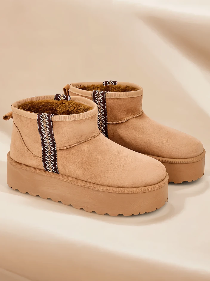 Royalfashion Īsās sieviešu sniega zābaki Haluzi