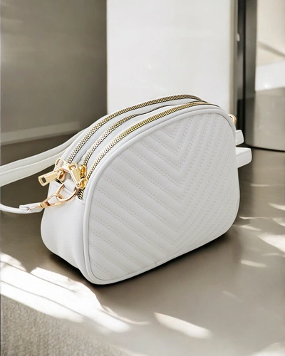 Royalfashion Oval small women's handbag made of eco-leather