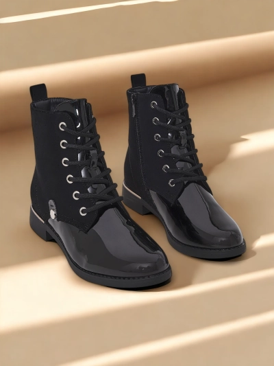 Royalfashion Women's lace-up boots Safalle