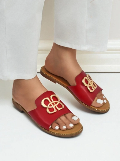 Royalfashion Женские шлёпанцы на плоской подошве Heraklia