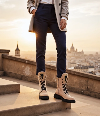 Royalfashion Eco-žakarda sieviešu darba zābaki Moxox