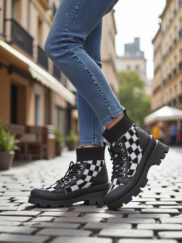 Royalfashion Women's ankle boots with a print Zorinose