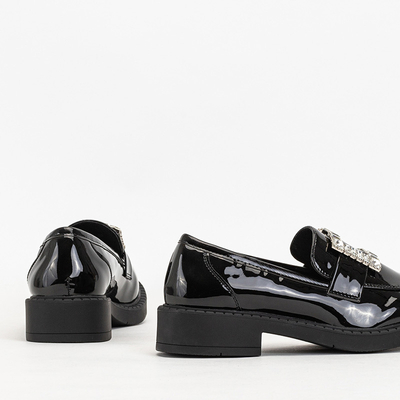 Melni sieviešu apavi ar Larri kristāliem - Apavi