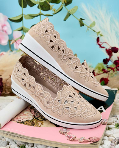 Royalfashion Sieviešu puspapēži ar zemu papēdi Dellio