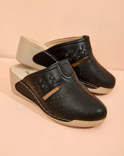 Royalfashion Women's flip-flops on low heel Albov