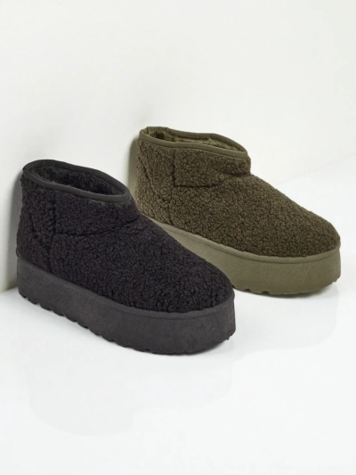 Krótkie butki a'la śniegowce damskie Marellin