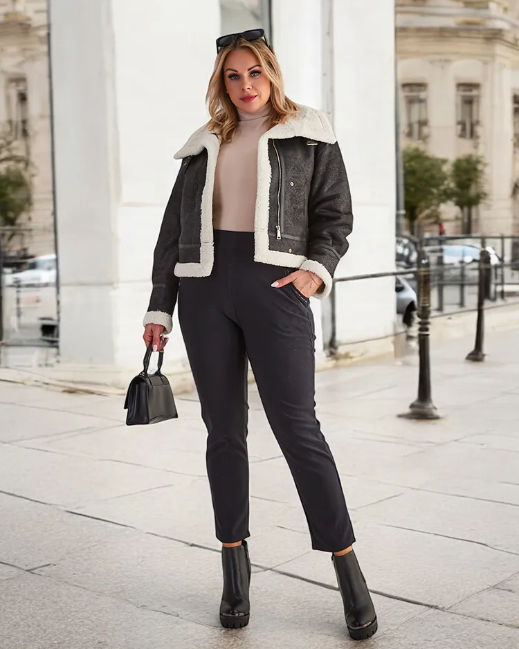 Royalfashion Elegant women's treggings pants PLUS SIZE