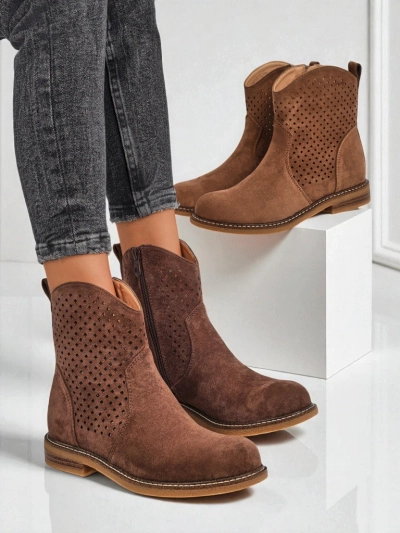 Royalfashion Women's Openwork Ankle Boots Toffas