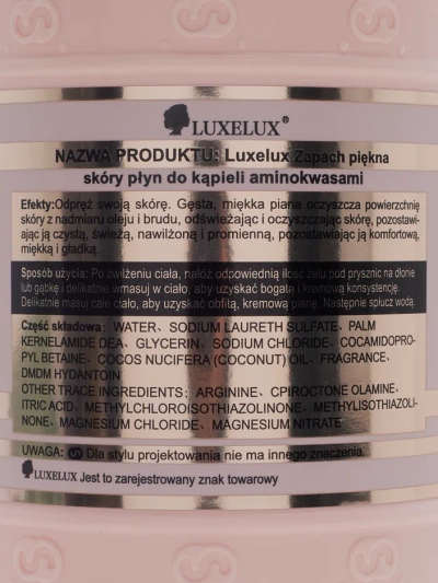 Luxelux Body Wash Gel Amino Acid 800 ml