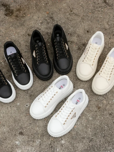 Спортивные кроссовки на платформе Royalfashion для женщин с принтом Alcape