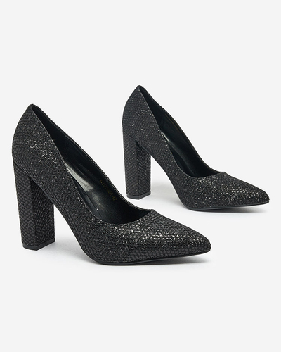 Royalfashion Sieviešu Suvirras Brocade Stiletto Post Top sūkņi