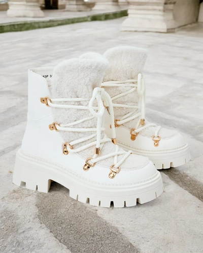 Royalfashion Lozin sieviešu sniega zābaki ar mežģīnēm