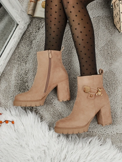 Women's Eco Suede Heeled Ankle Boots Bearr