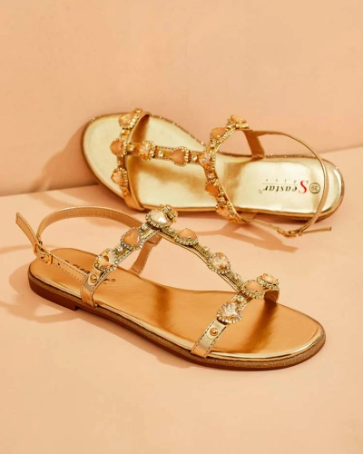 Royalfashion Женские сандалии Selina с цирконием