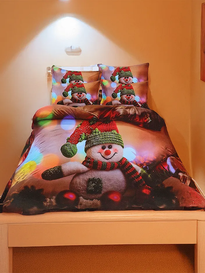 Royalfashion Ziemassvētku gultas veļas komplekts 160x200 pilns 3 daļas