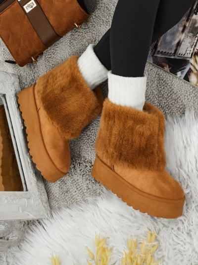 Women's snow-style boots with fur Irelle