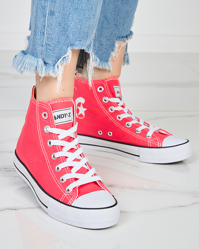 Women's high-top Garet coral sneakers - Footwear