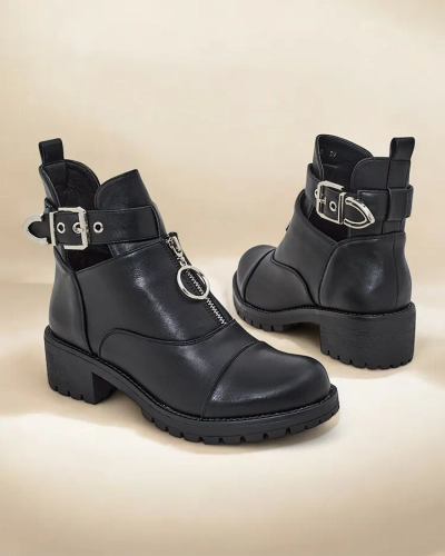 Royalfashion Sieviešu zābaki ar darba tipa bārdiņam Komoves