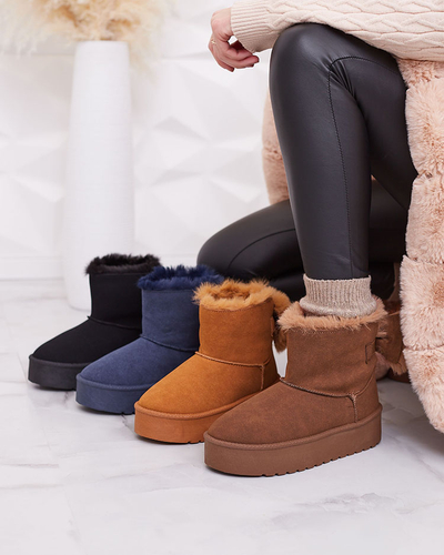 Royalfashion Women's boots a'la snow boots in brown Goroggo