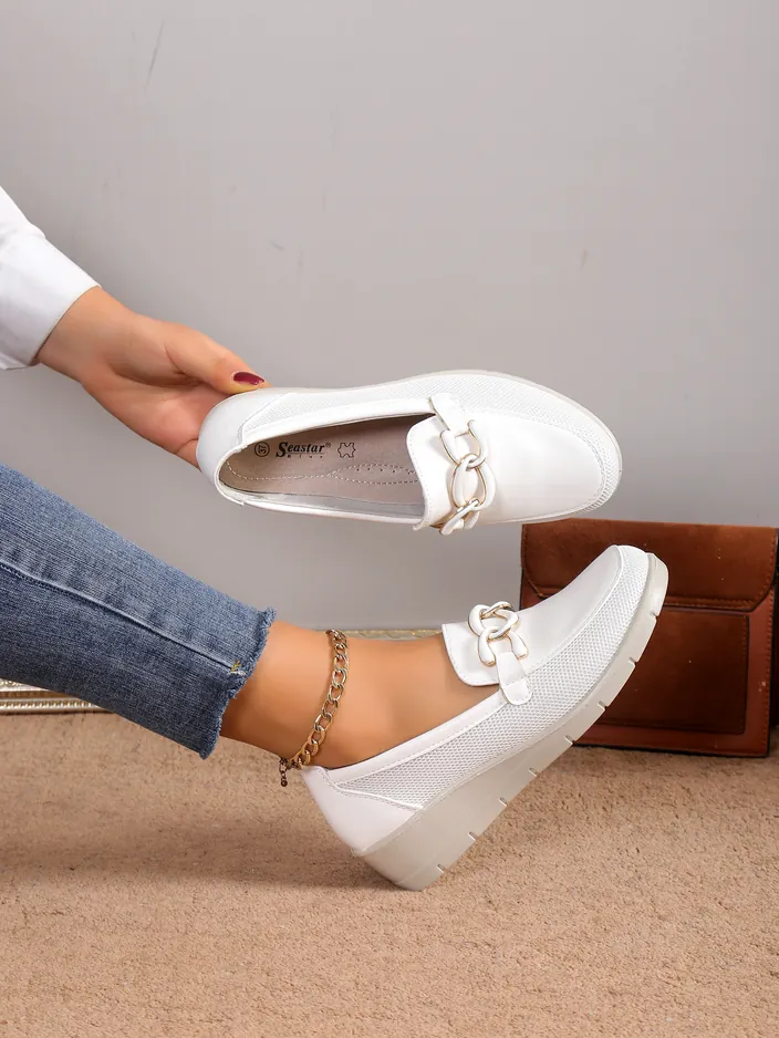 Royalfashion Women's moccasins on a low wedge Hofride