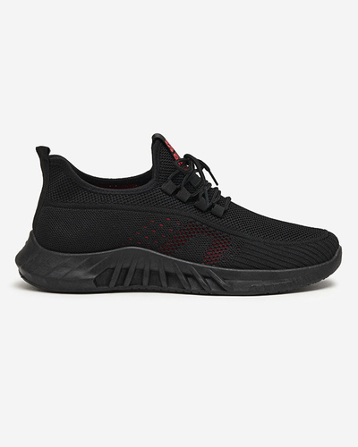 Black and red men's sports shoes Kertino - Footwear