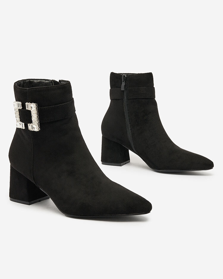 Royalfashion Melni sieviešu zemie stiletto zābaki Masemart