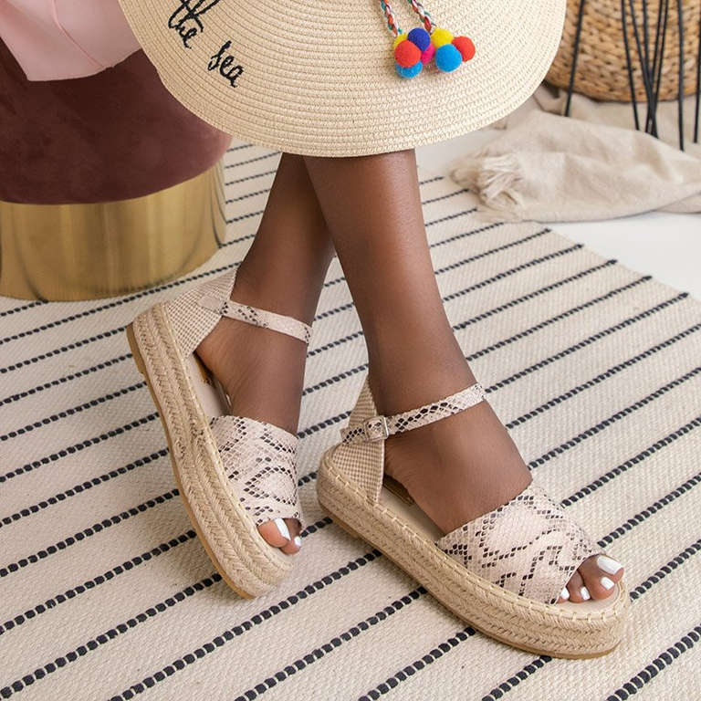 Serpentine women's platform sandals Almira - Footwear