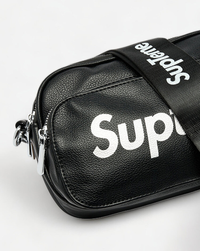 Royalfashion Women's small handbag in black color with inscription