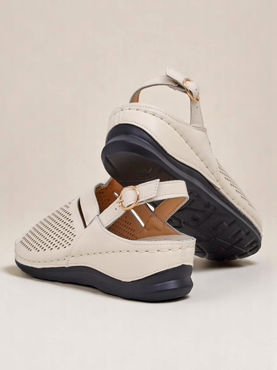 Royalfashion Damskie sandały na niskim koturnie Mira