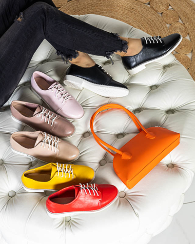 Beige women's shoes Uwem- Footwear