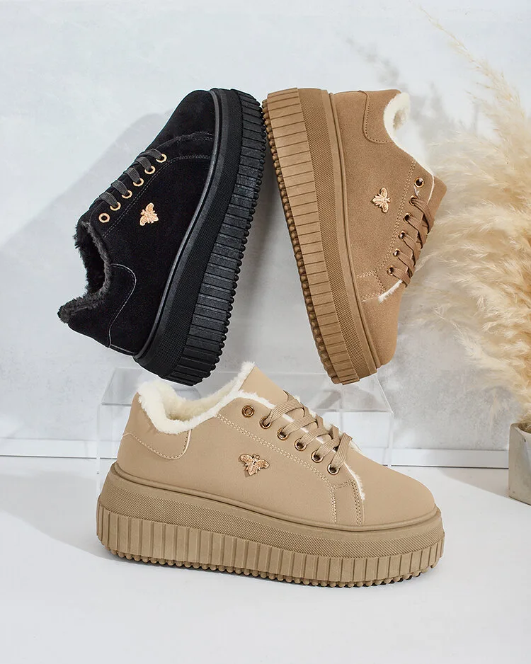 Royalfashion Утепленные женские кроссовки с мехом Noxu