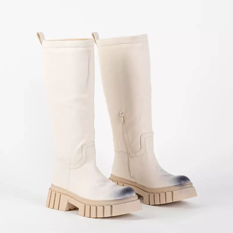 Женские полусапоги OUTLET Cream Astaroth - Обувь