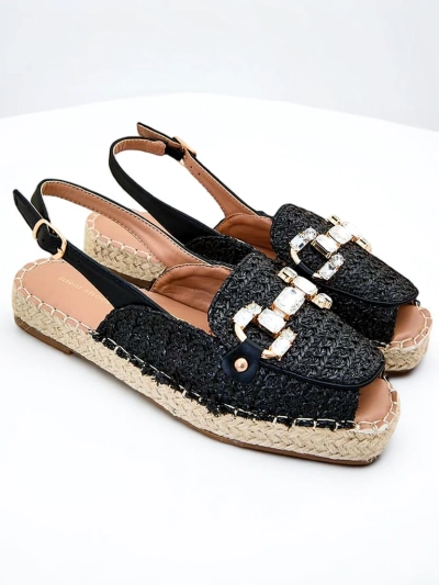Royalfashion Women's espadrilles with detached toes
