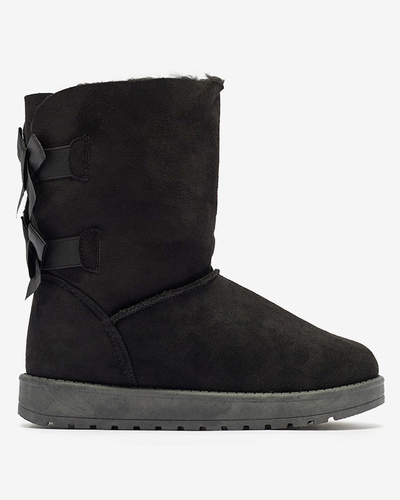 Stella flat-heeled suede eco-leather boots