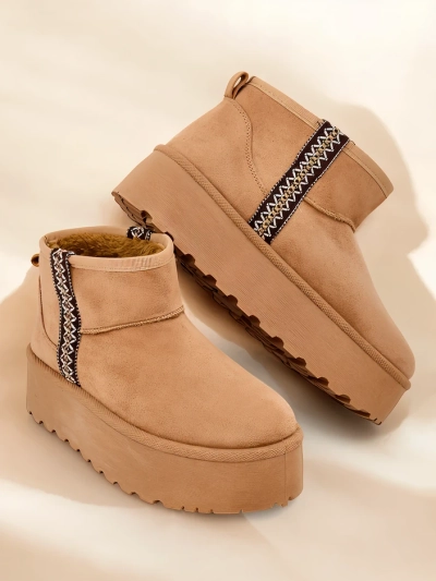 Royalfashion Short women's snow boots Haluzi