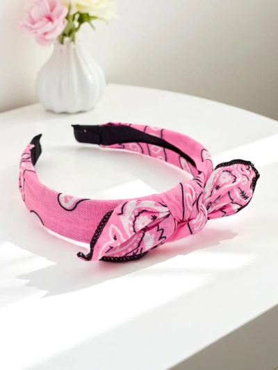 Royalfashion Patterned hairband with bow Mila