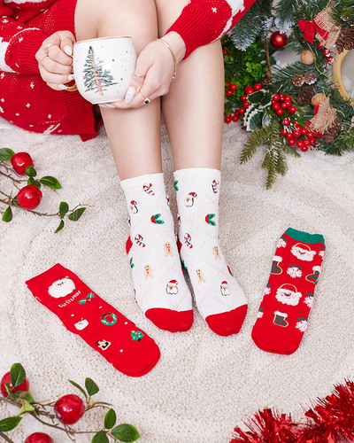 Royalfashion Christmas socks in a box 3/pack