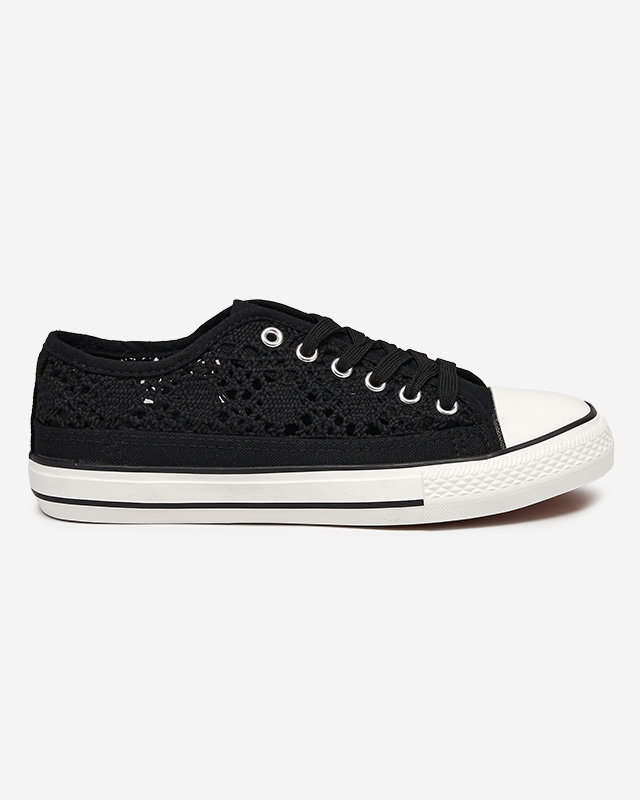 Black women's openwork Tareni sneakers - Footwear