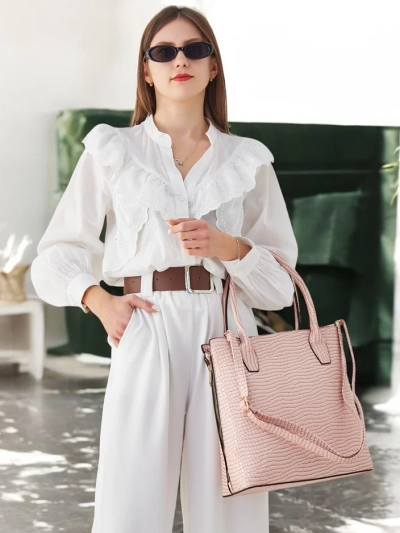 Royalfashion Женская сумка из патентной кожи с тиснением