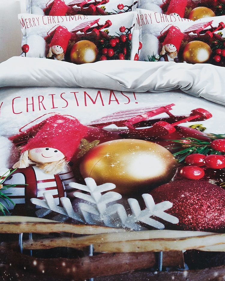 Royalfashion Christmas Bedding 200x220 set of 4-PART