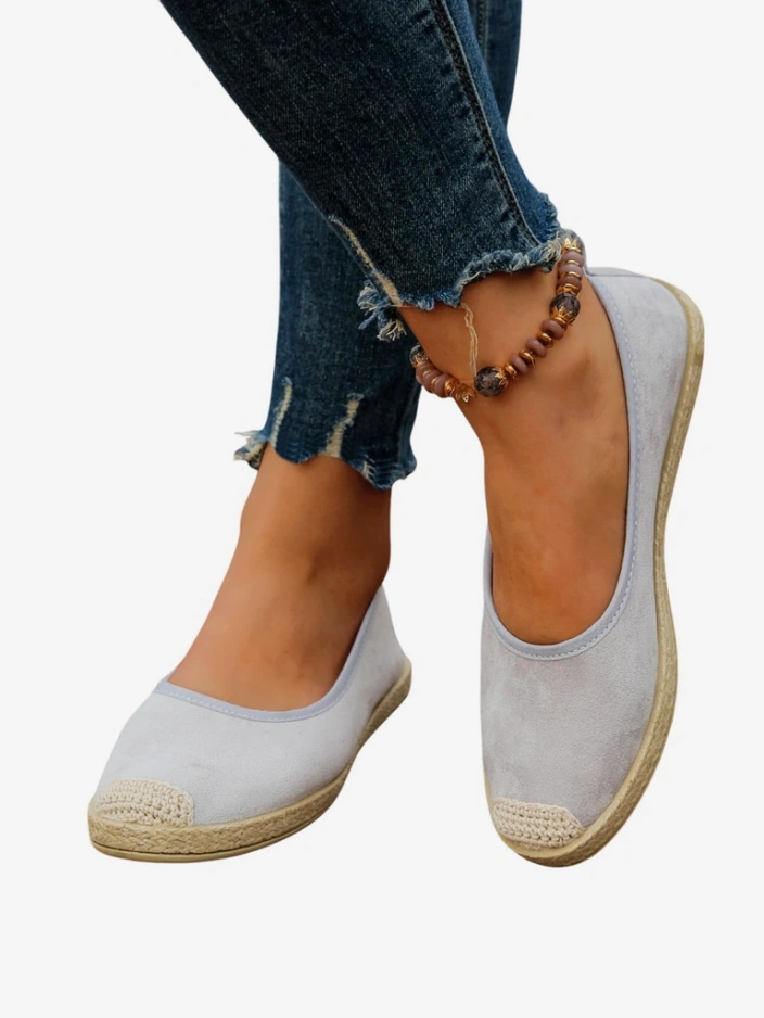 Royalfashion Sieviešu ekoloģiskās zamšādas espadrilles Aroles