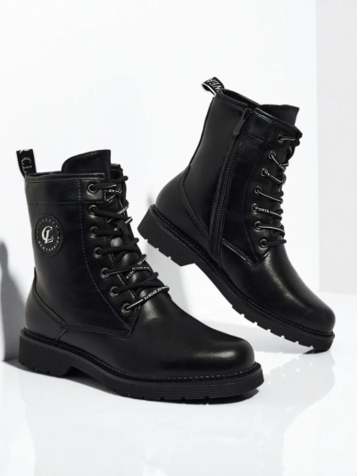 Eco-leather laced women's ankle boots Tavira