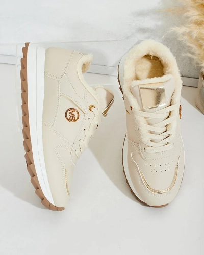 Royalfashion Warmed women's sneakers with fur Boris