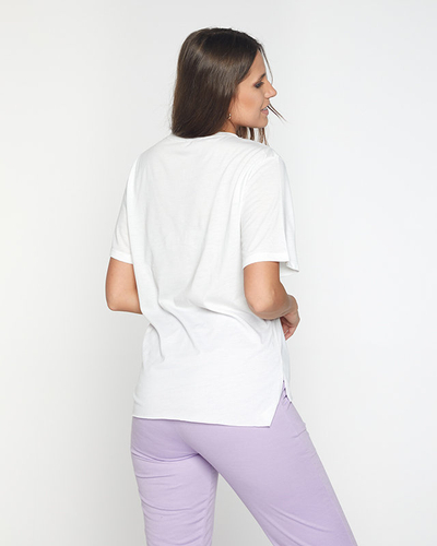 Women's purple and white sports set - Clothing