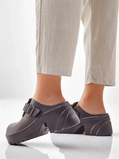 Royalfashion Women's rubber heeled sandals Voxones